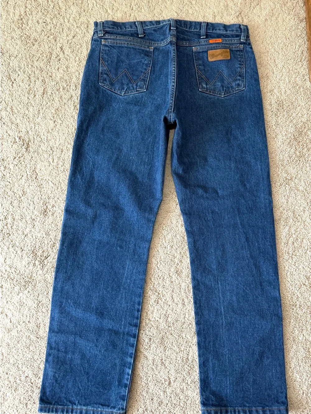 Wrangler 13 Original FR Flame Resistant Jeans Men Size 38x32 FR13MWZ Cowboy Cut